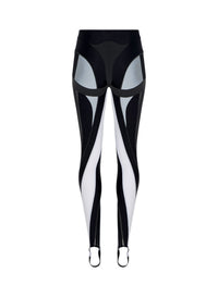 Legging à spirales transparentes multicolores - Noir & Gris