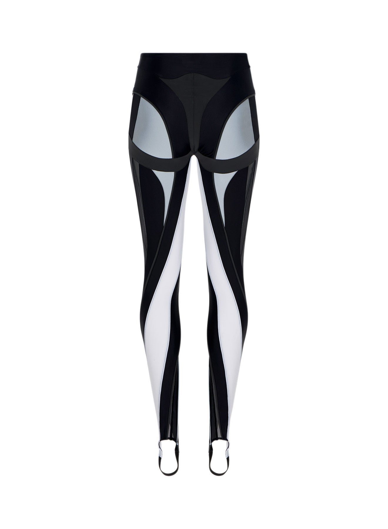 Legging à spirales transparentes multicolores - Noir & Gris