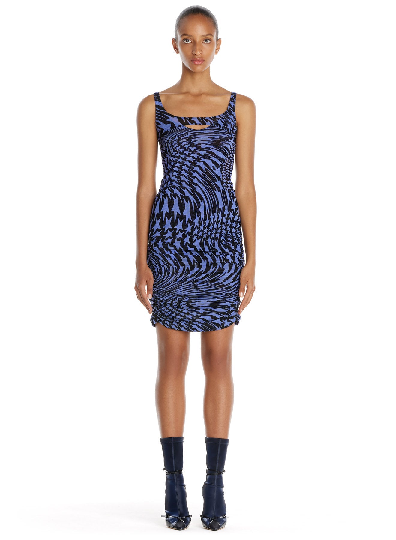 Robe maille imprimé étoiles - Noir & Blue