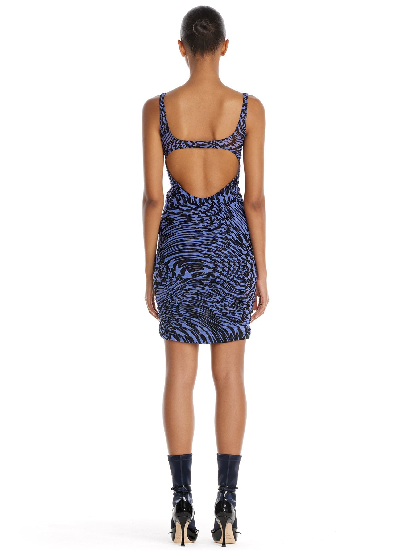 Robe maille imprimé étoiles - Noir & Blue