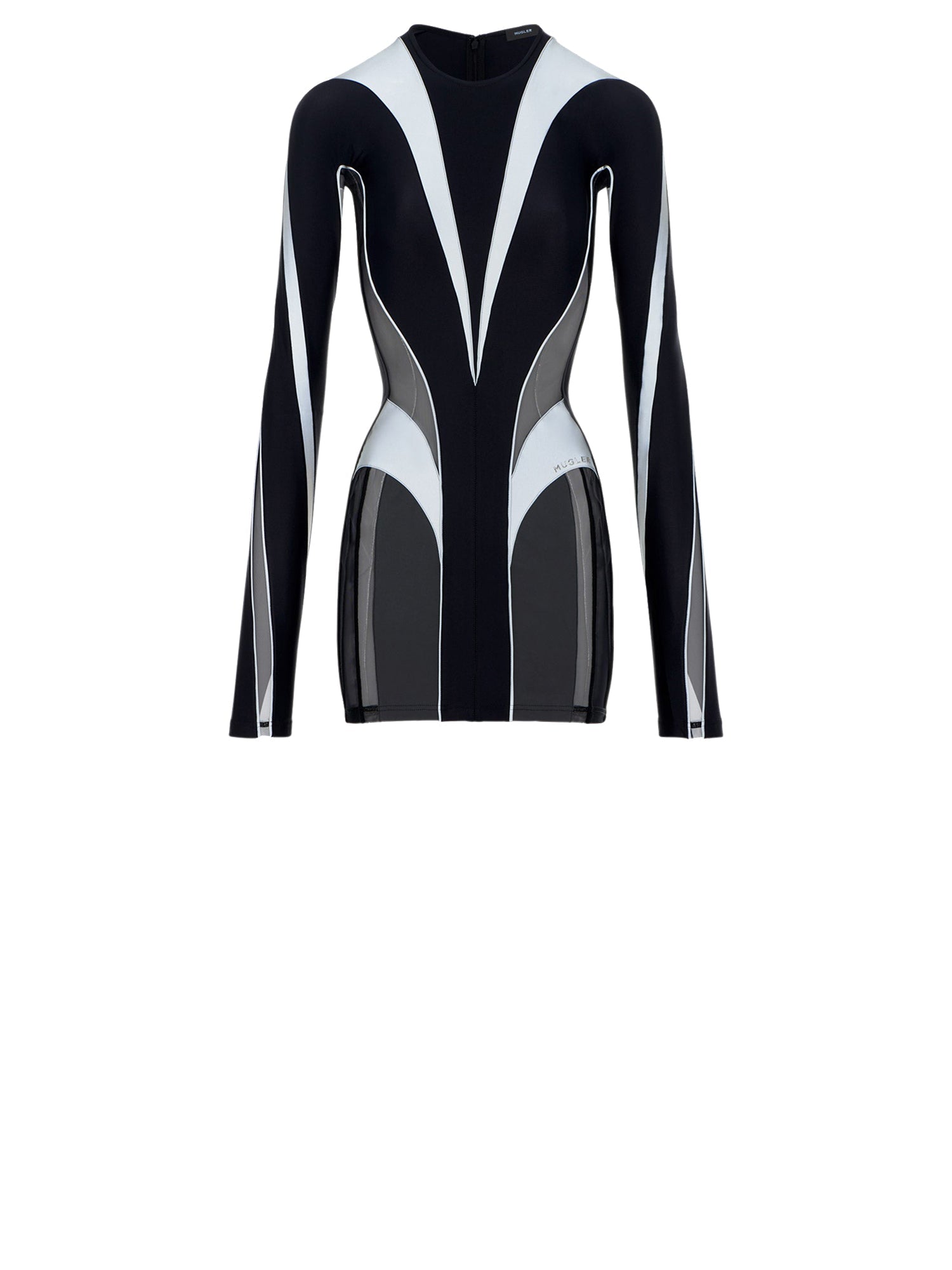 Mini robe moulante - Noir & Silver
