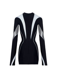 Mini robe moulante - Noir & Silver