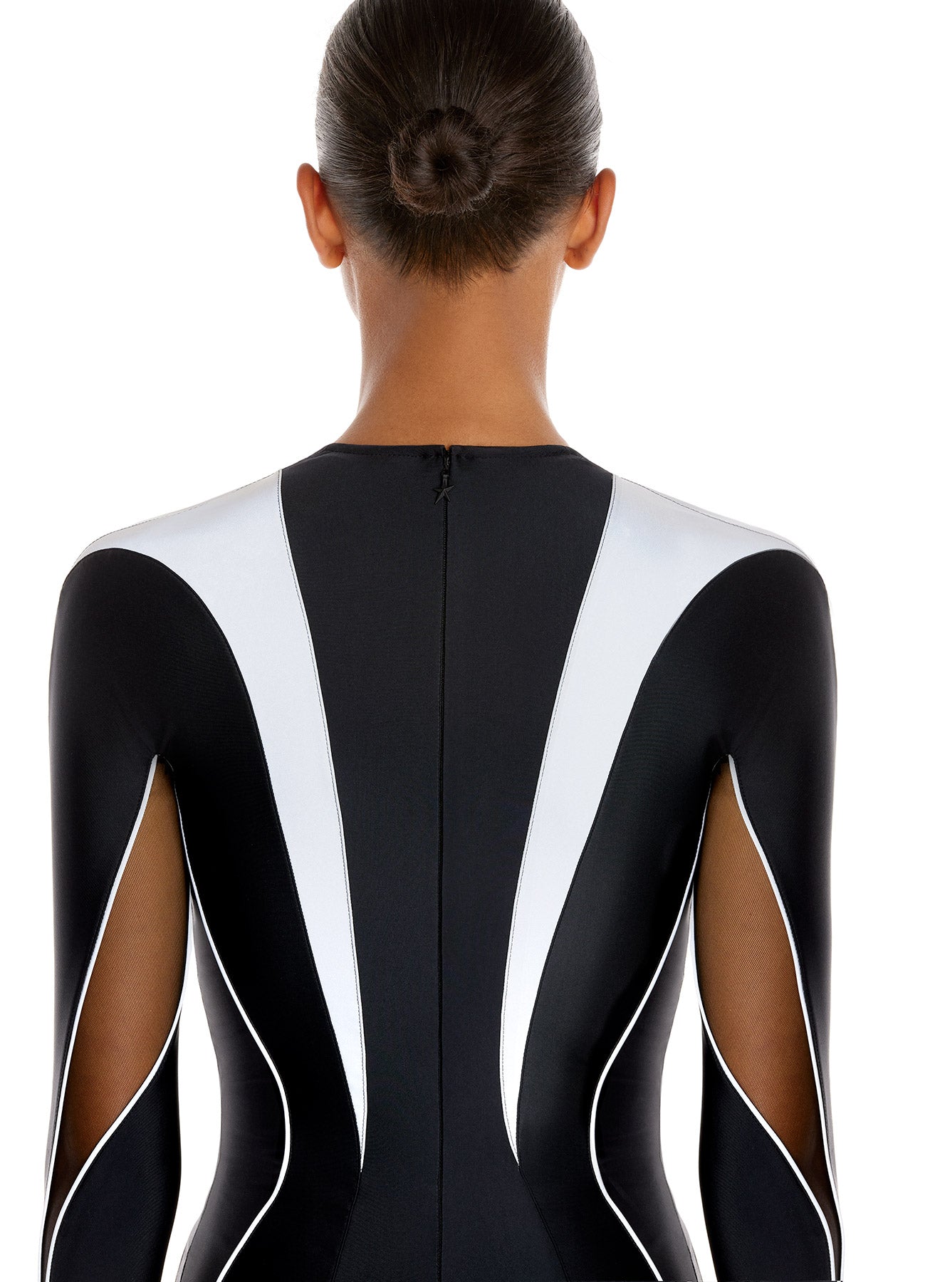 Mini robe moulante - Noir & Silver