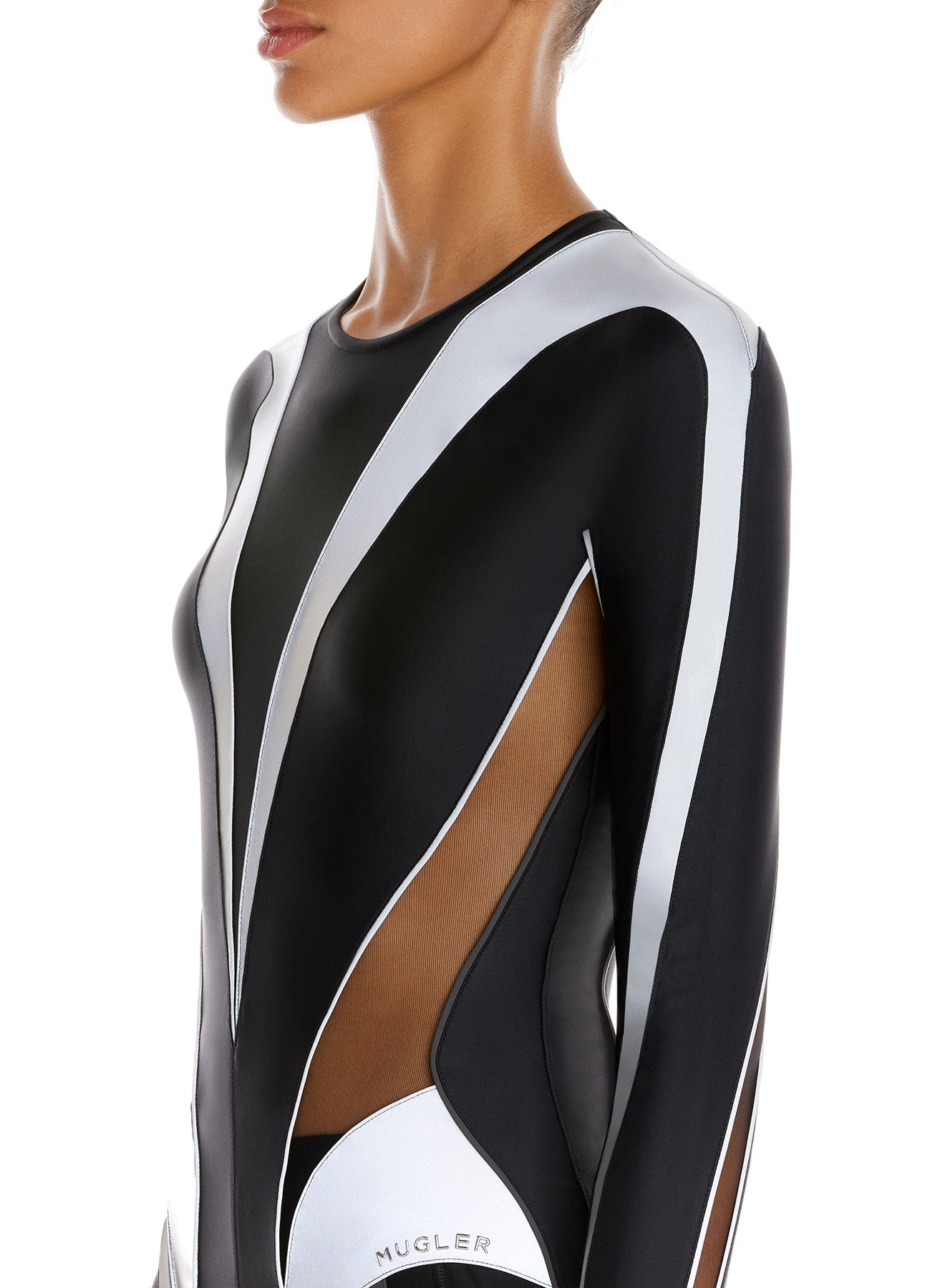 Mini robe moulante - Noir & Silver