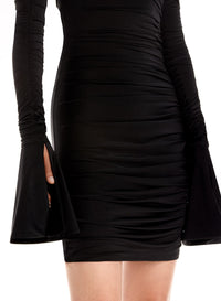 Mini robe asymétrique - Noir