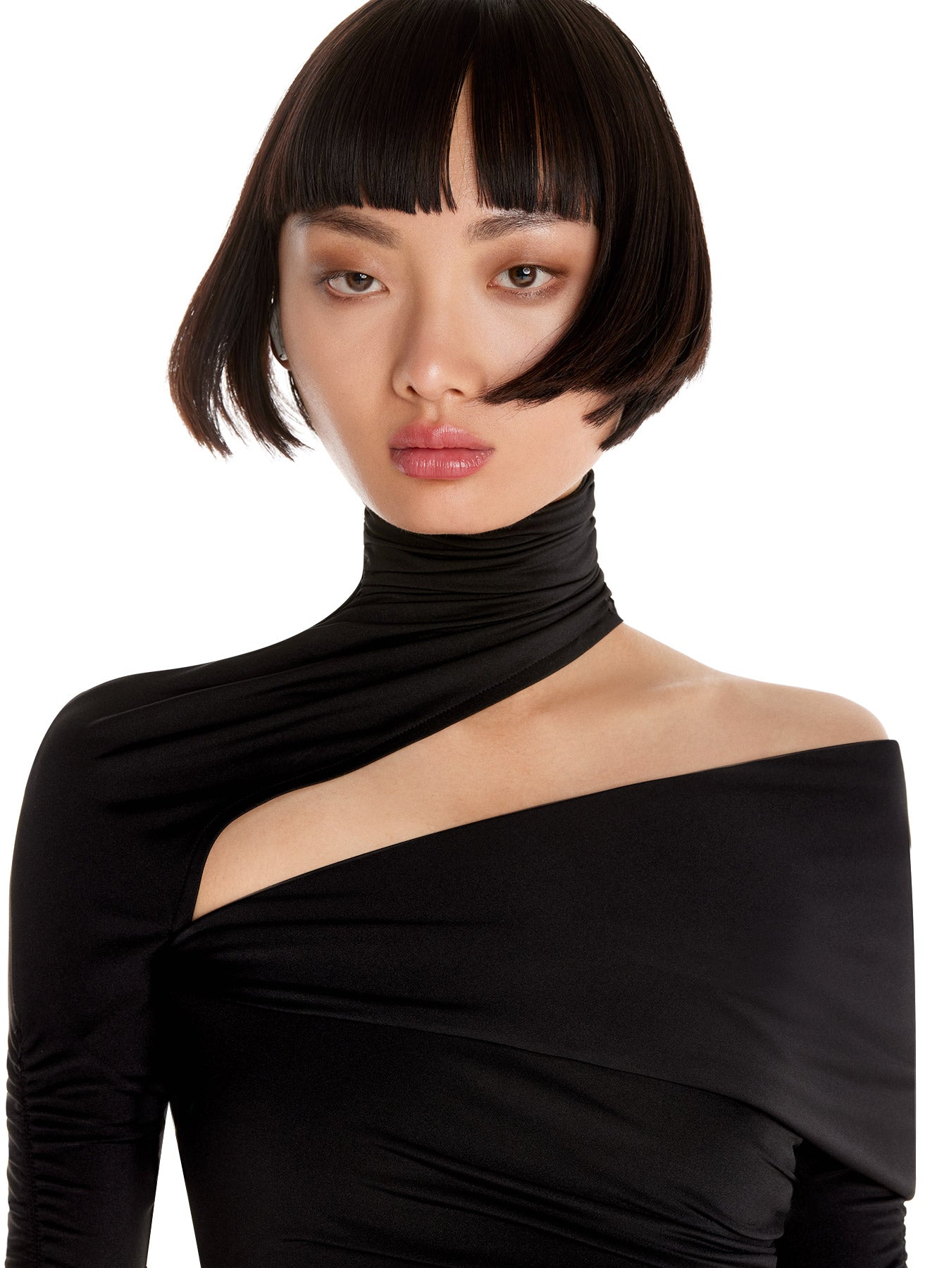 Mini robe asymétrique - Noir