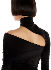 Mini robe asymétrique - Noir