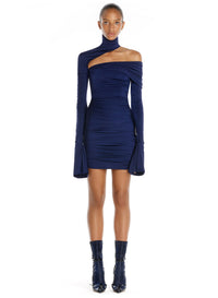 Mini robe asymétrique - Midnight Blue