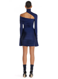 Mini robe asymétrique - Midnight Blue