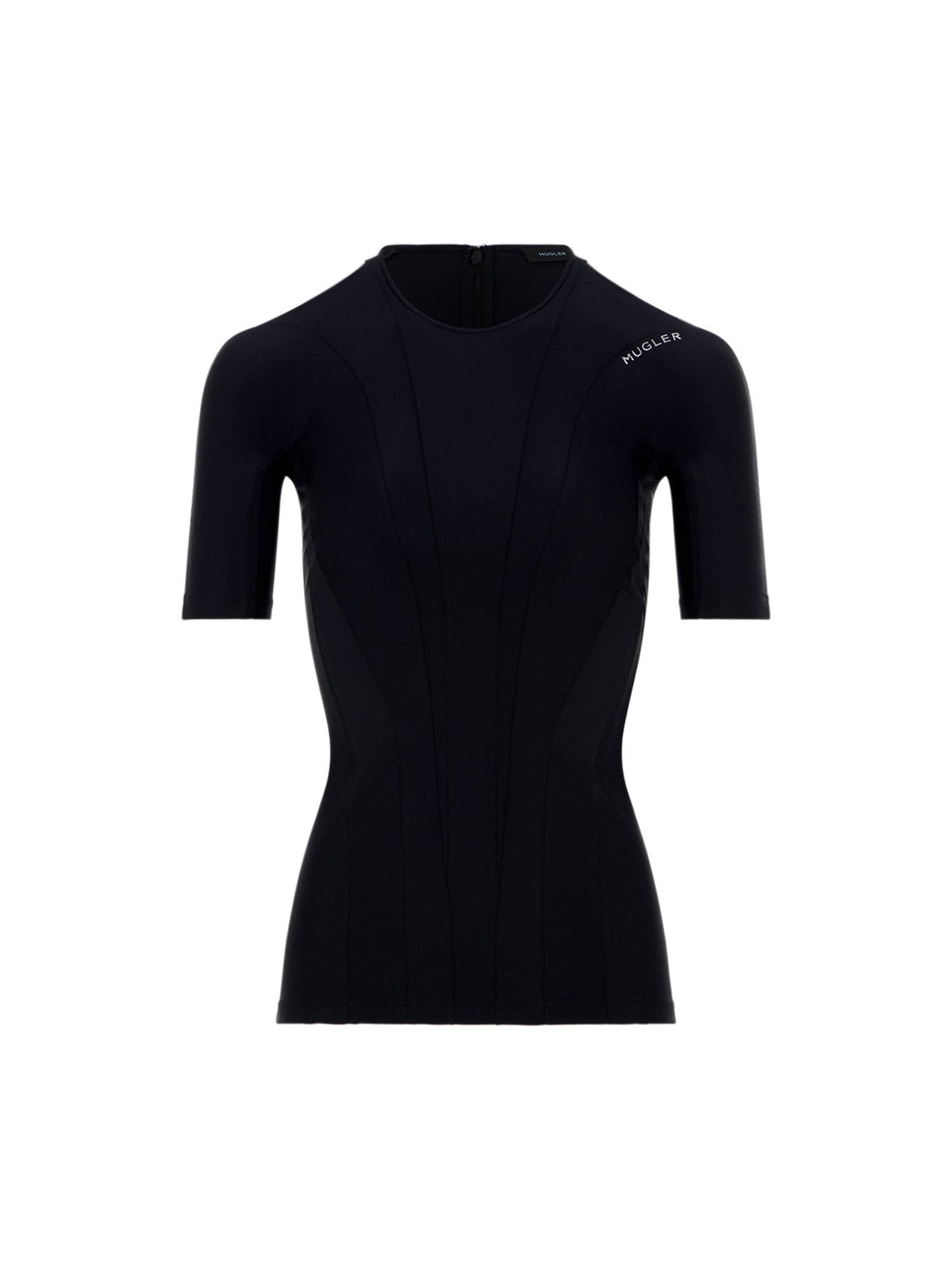Top rayures bi-couleur - Noir