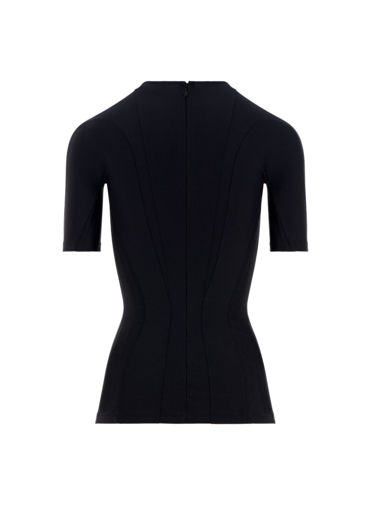 Top rayures bi-couleur - Noir