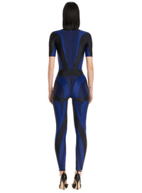 Top rayures bi-couleur - Multicolor Navy