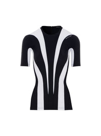 Top rayures bi-couleur - Multicolor Blanc