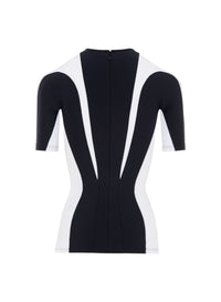 Top rayures bi-couleur - Multicolor Blanc
