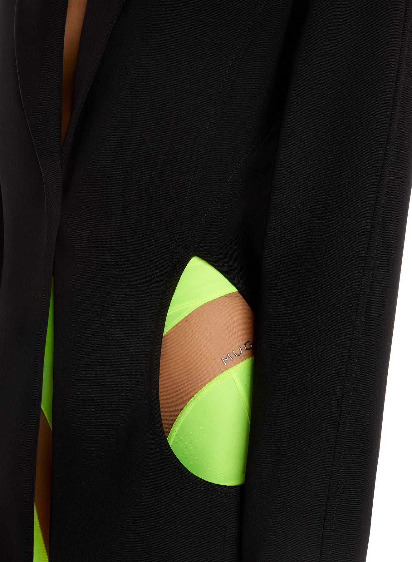 Veste en laine silhouette iconique sablier - Noir