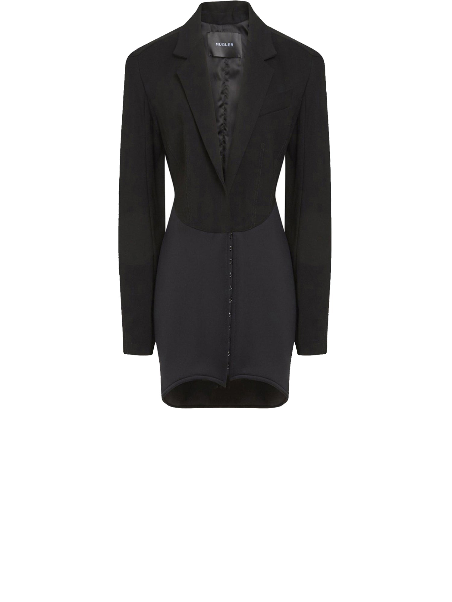 Robe smoking en laine - Noir