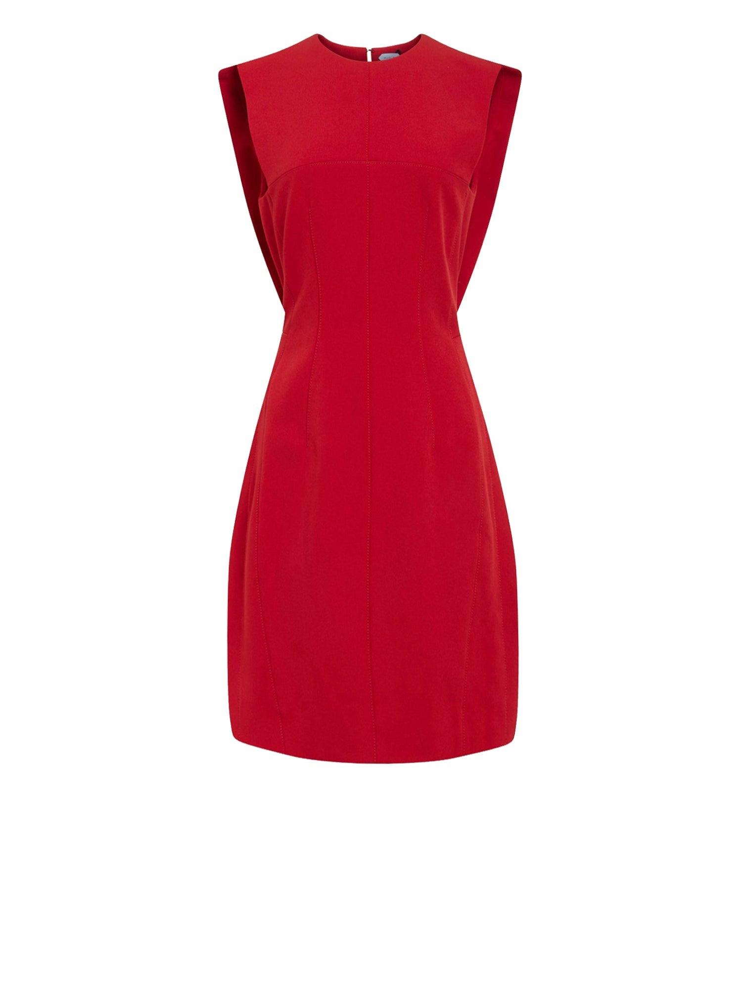 Robe en scuba dos ouvert - Cherry Red