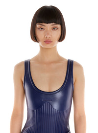 Robe cintrée lycra recyclé - Navy