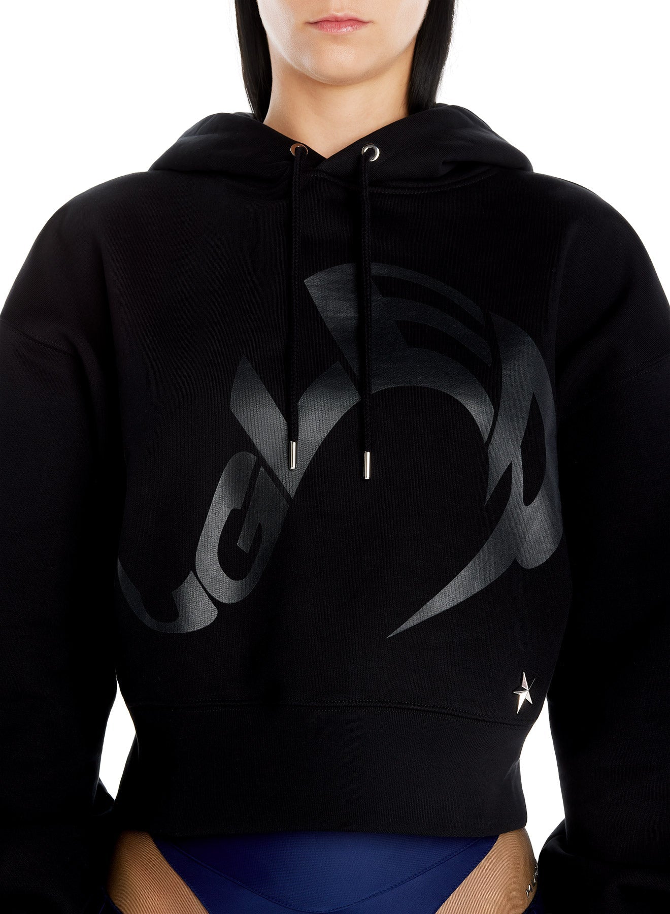 Gilet à capuche avec logo - Noir