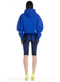 Gilet à capuche avec logo - Royal Blue