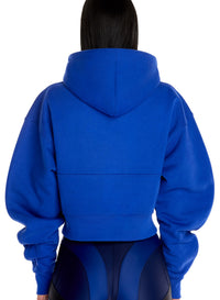 Gilet à capuche avec logo - Royal Blue
