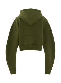 Gilet à capuche avec logo - Military Green