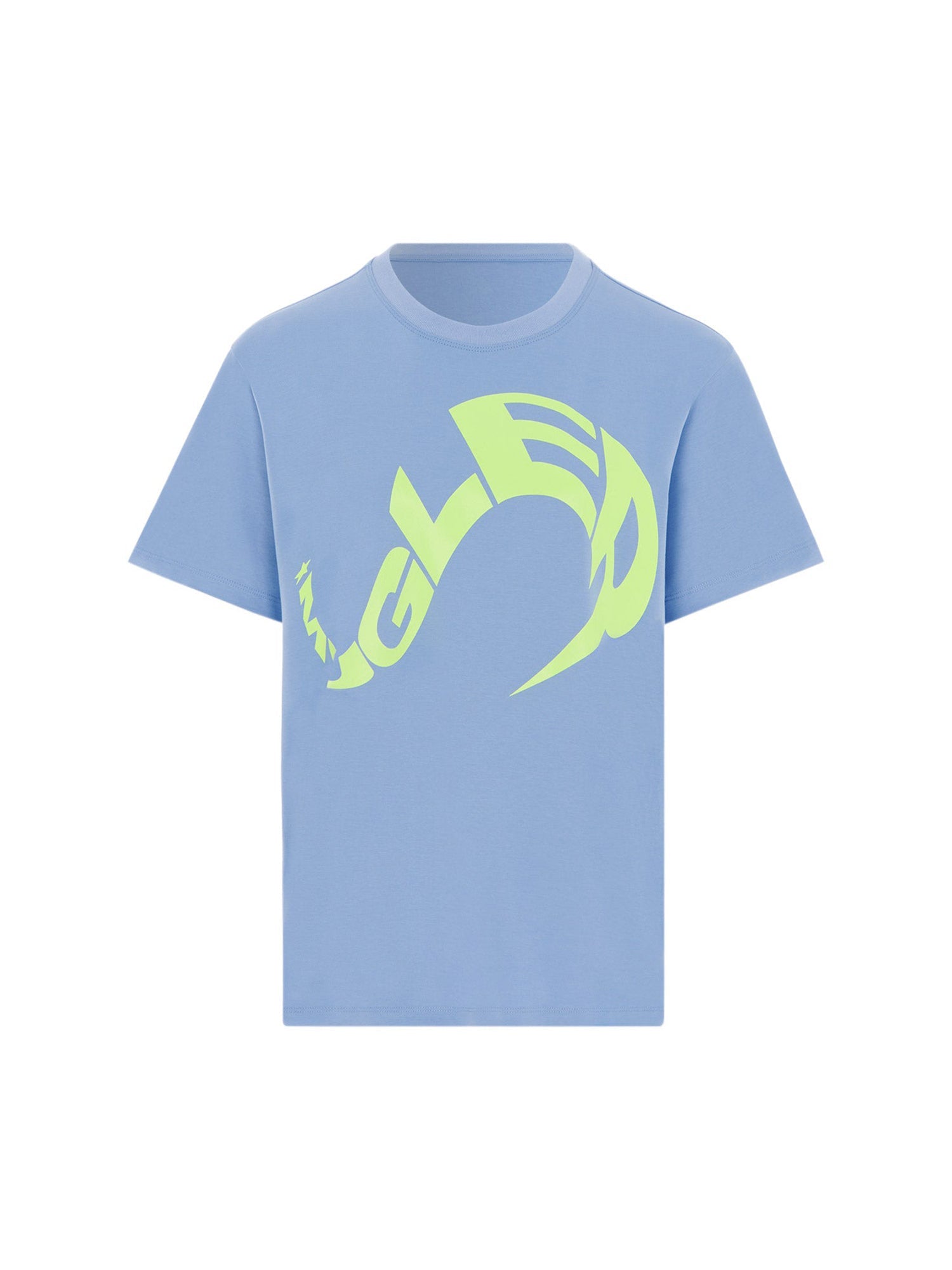 T-shirt en coton - Blue & Neon Yellow