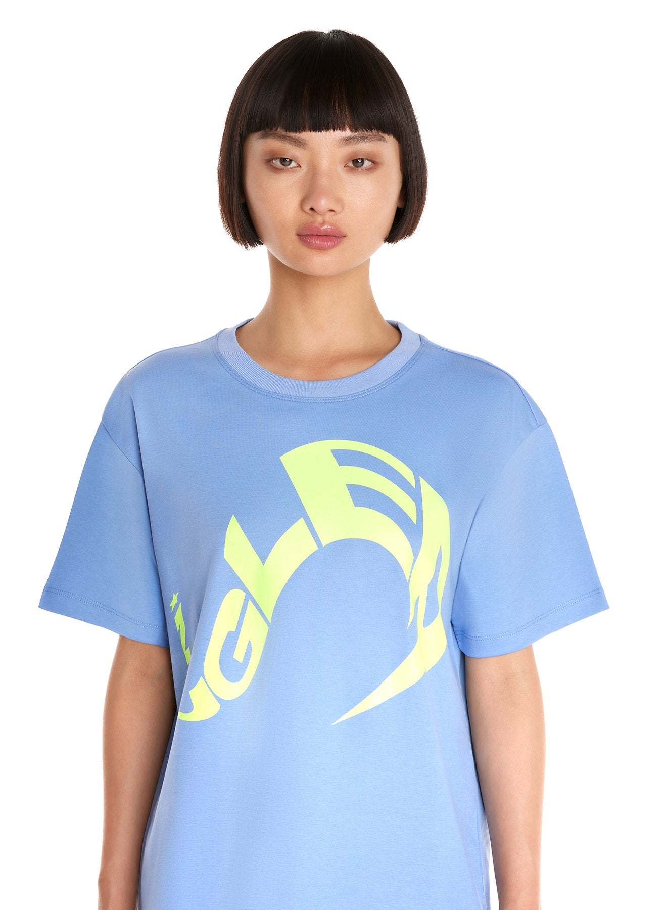 T-shirt en coton - Blue & Neon Yellow
