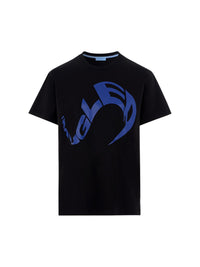 T-shirt en coton - Noir & Royal Blue
