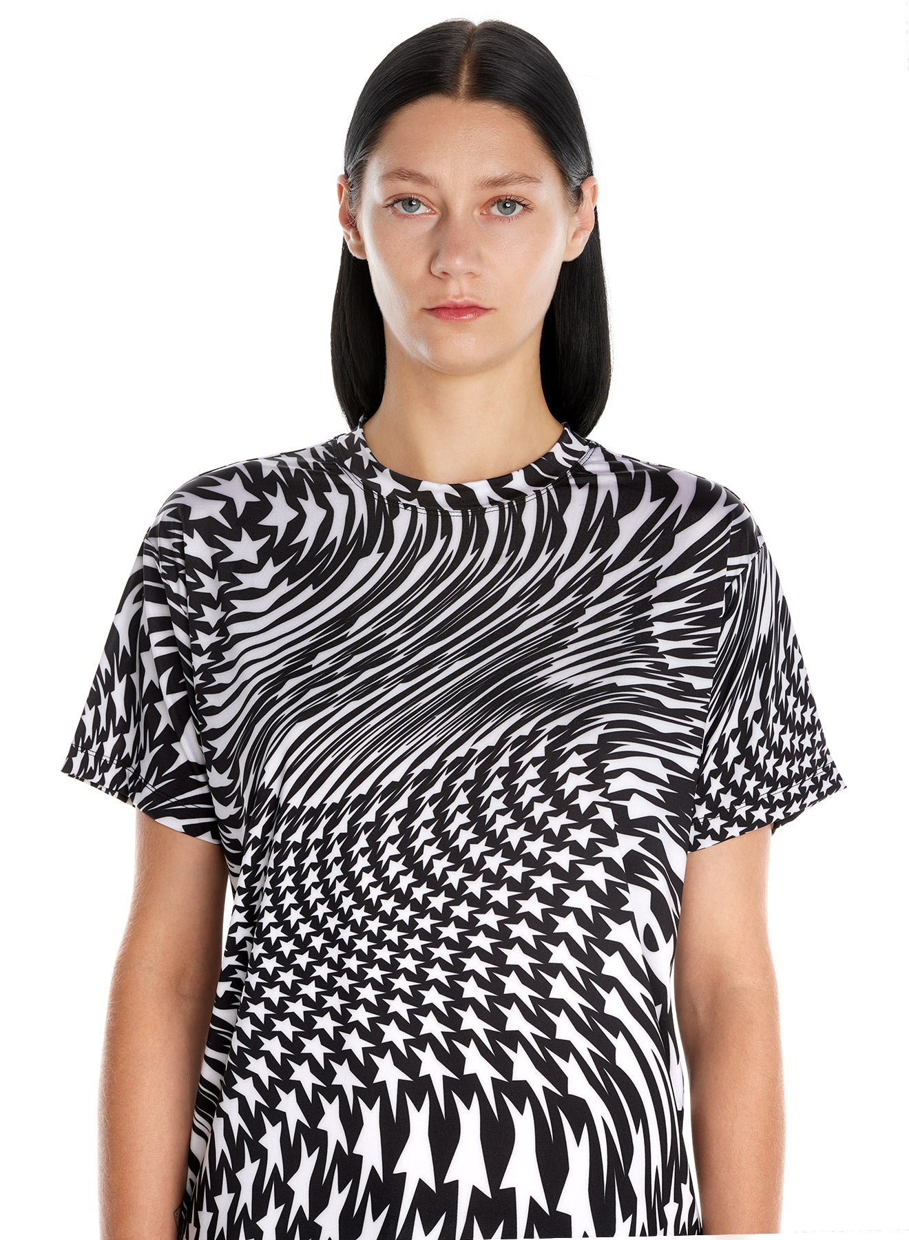 T-shirt imprimé logo star - Noir & Blanc