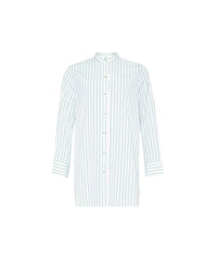 Chemise longue Elegant - Blanc & Green