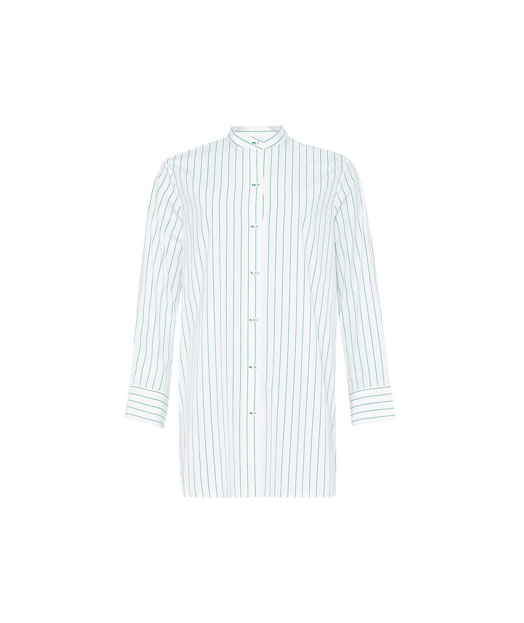 Chemise longue Elegant - Blanc & Green