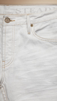 WHITE Jean slim Steadman blanc