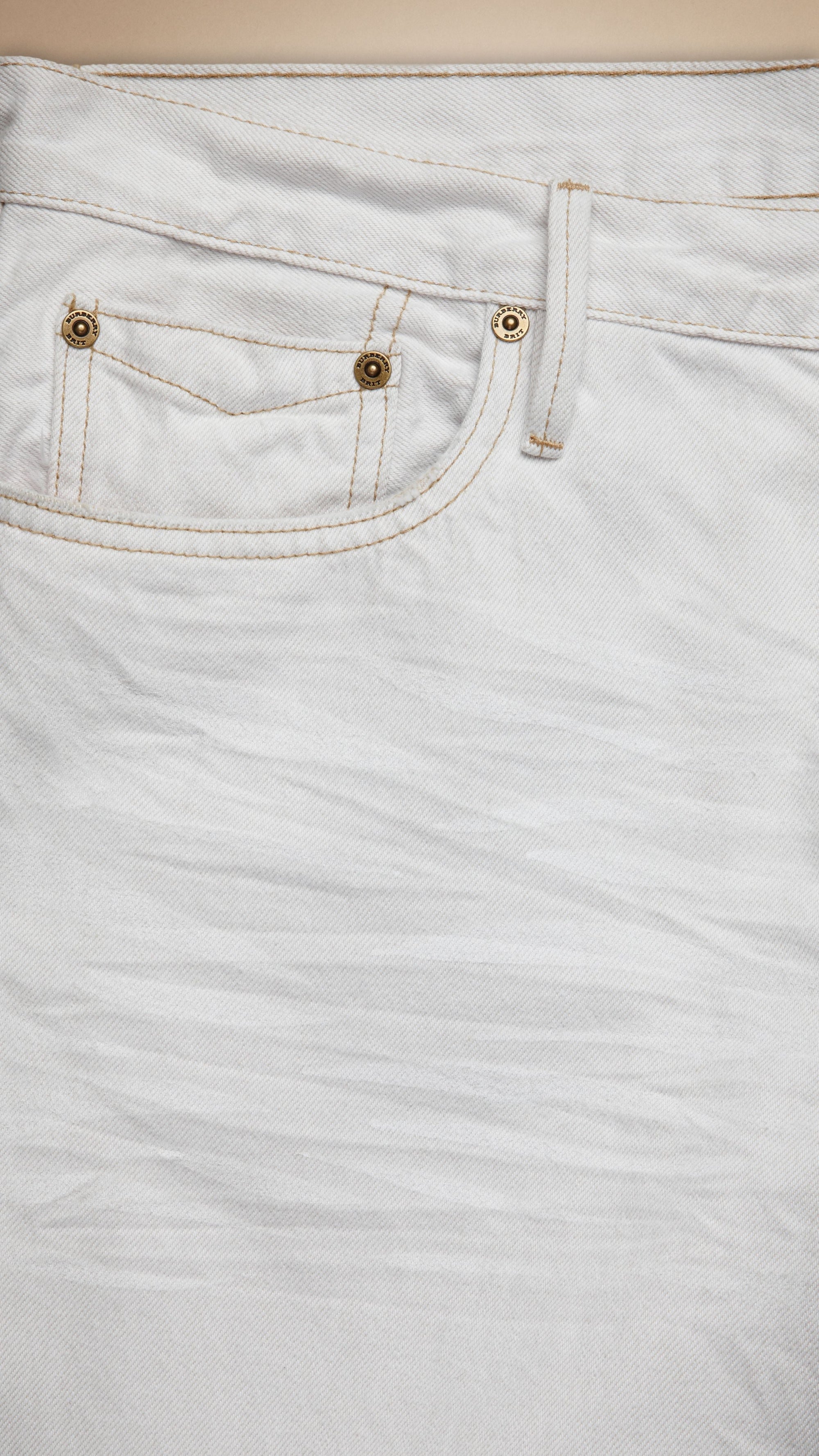 WHITE Jean slim Steadman blanc