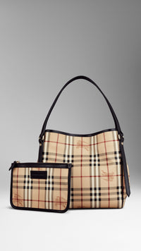 BLACK Petit Sac The Canter avec motif Haymarket check