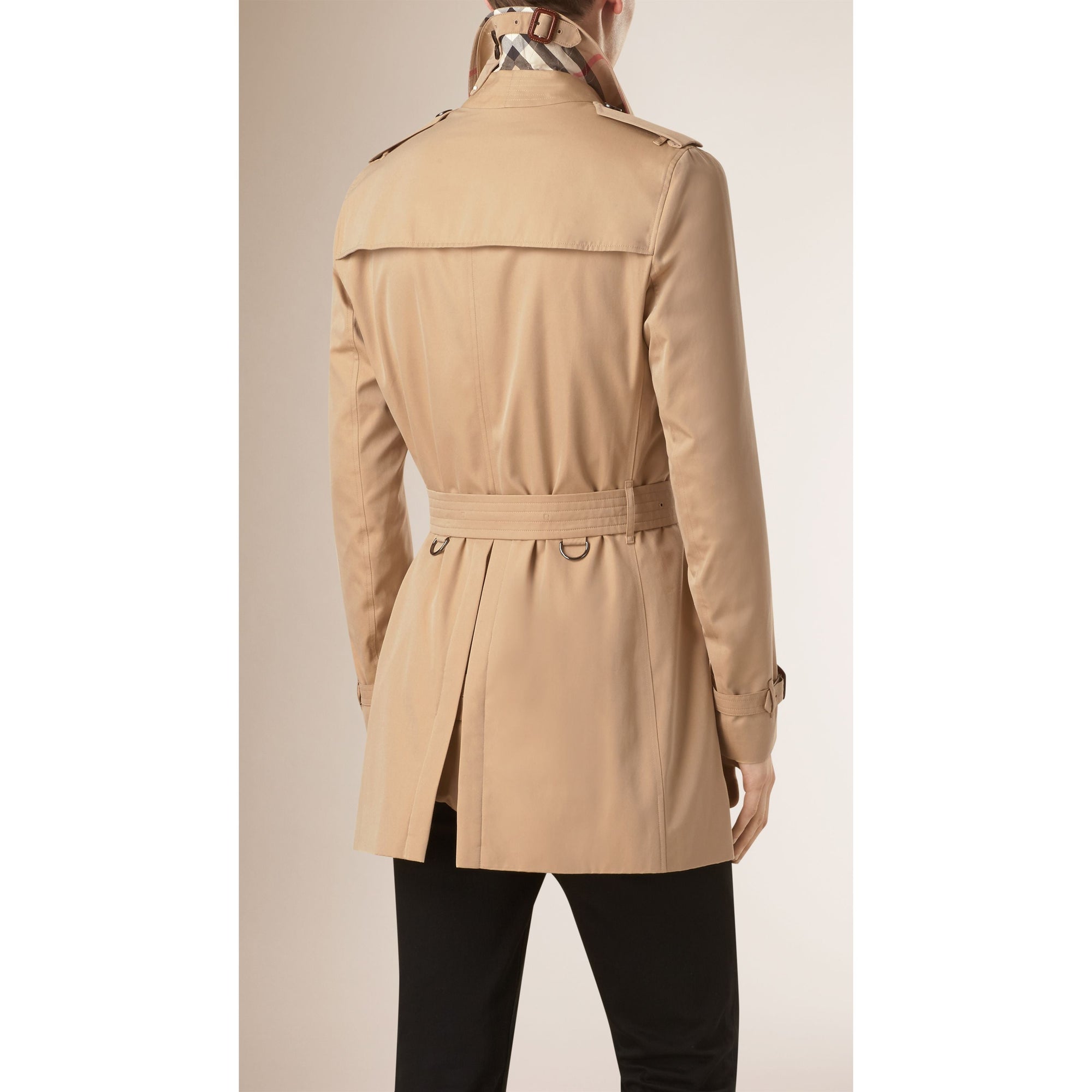 Trench-coat en gabardine de coton - Miel