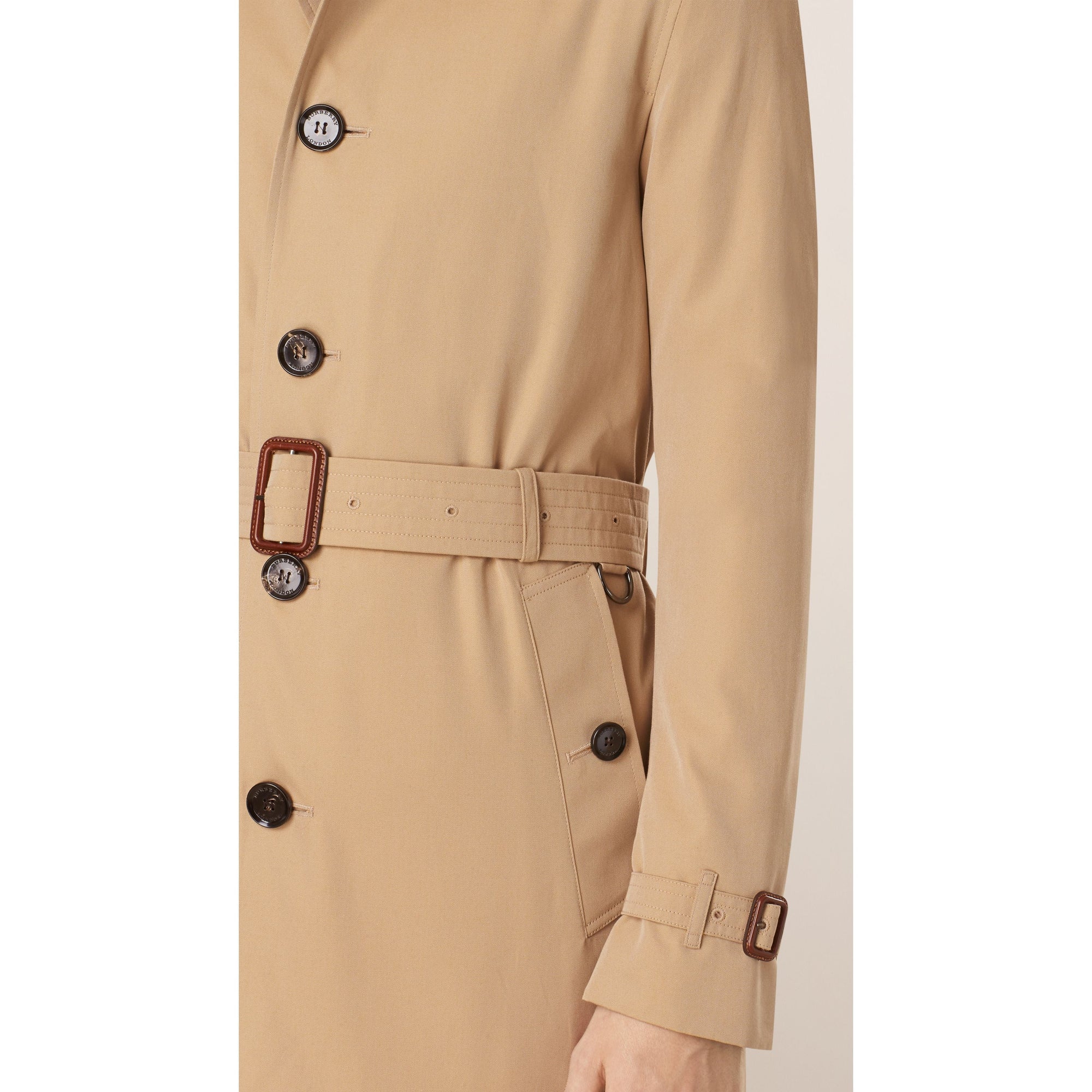 Trench-coat en gabardine de coton - Miel