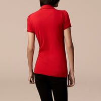 MILITARY RED Polo avec patte à motif check