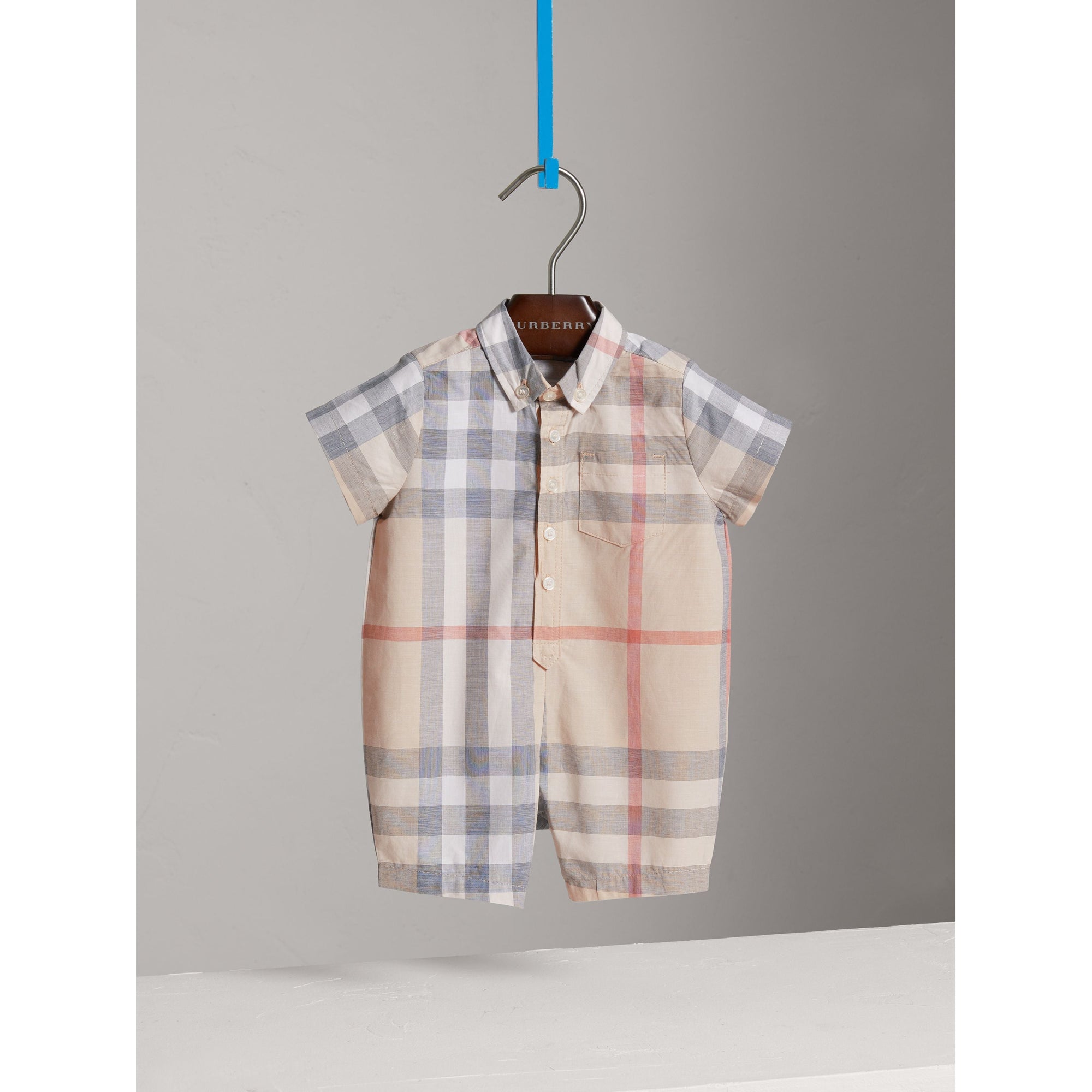 PALE CLASSIC CHECK Combinaison en coton à motif check
