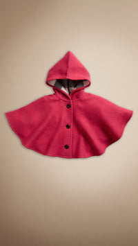 MALLOW PINK Cape en laine extra-fine