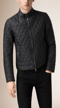 BLACK Veste Harrington matelassée