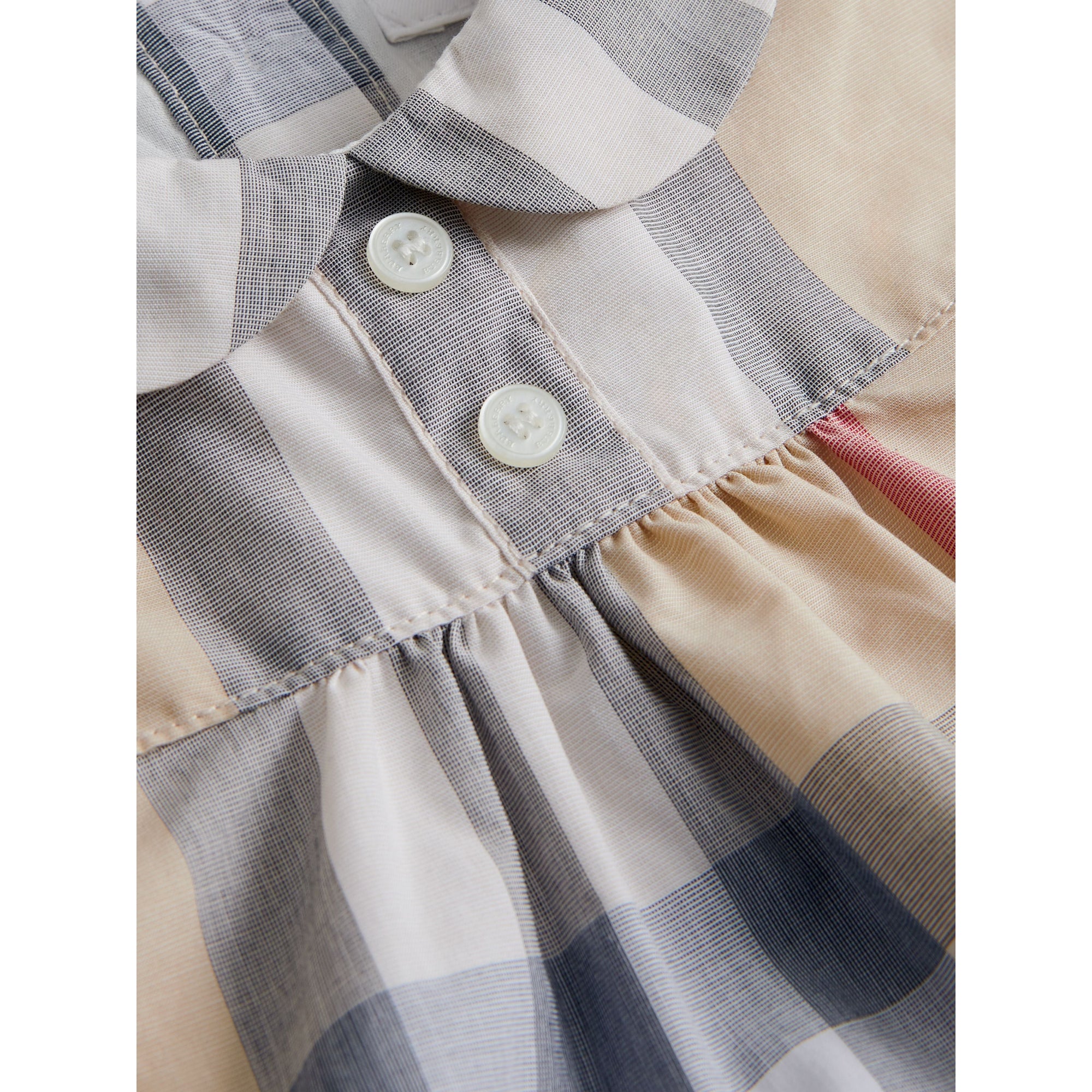 Robe en coton en check délavé - Classic check pâle
