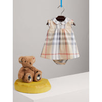 Robe en coton en check délavé - Classic check pâle