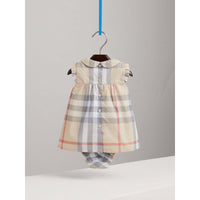 Robe en coton en check délavé - Classic check pâle