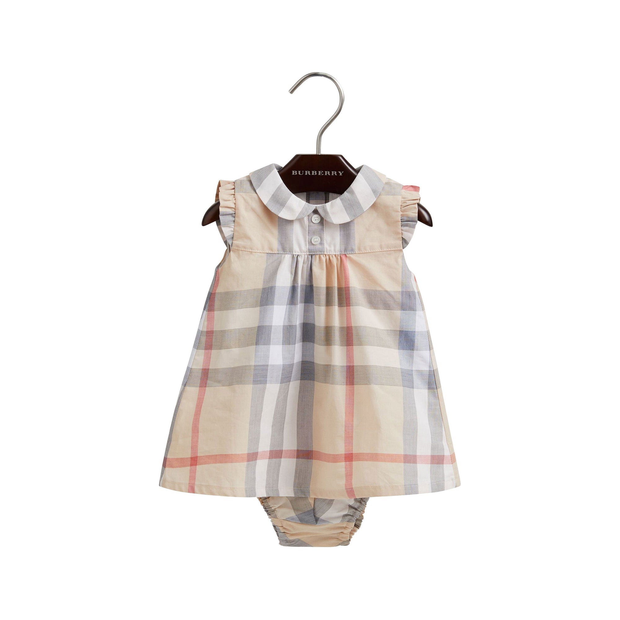 Robe en coton en check délavé - Classic check pâle