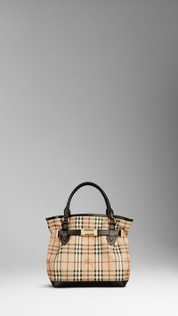 BLACK Sac tote medium en Haymarket Check