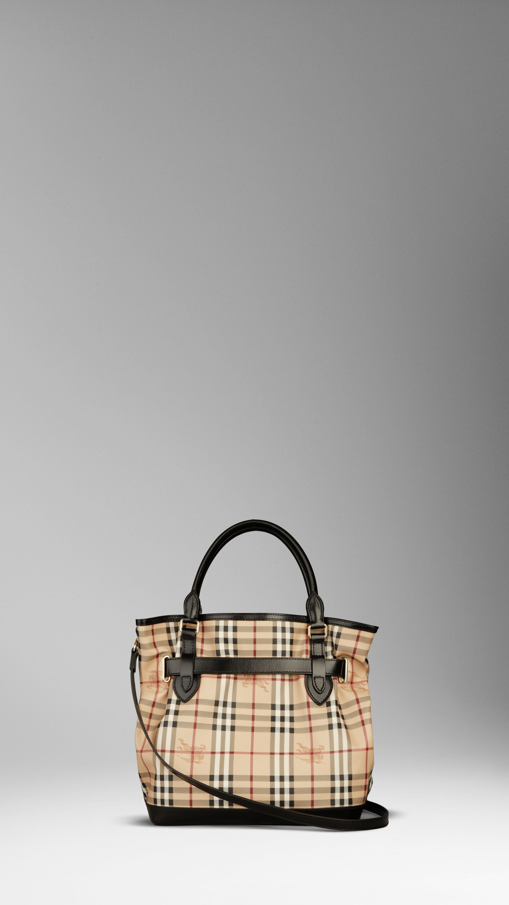 BLACK Sac tote medium en Haymarket Check