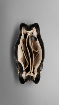 BLACK Sac tote medium en Haymarket Check