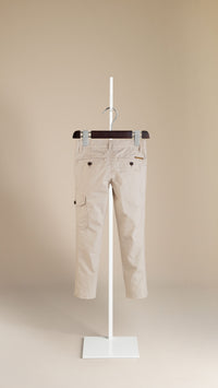 TRENCH Pantalon chino skinny en coton