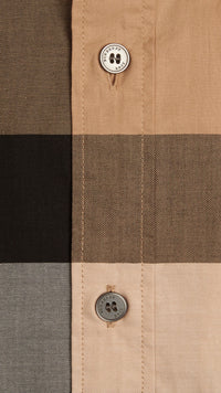 CAMEL Chemise en coton à motif Giant exploded check